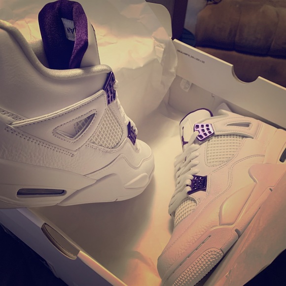 retro 4 court purple